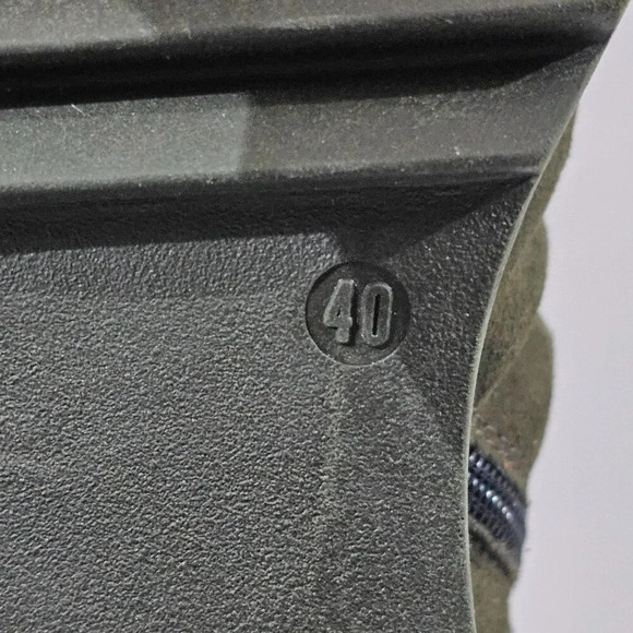 Miz Mooz Fanley Ankle Boot Womens EU 40 Forest Green Suede Slouchy Combat NEW - Picture 12 of 13